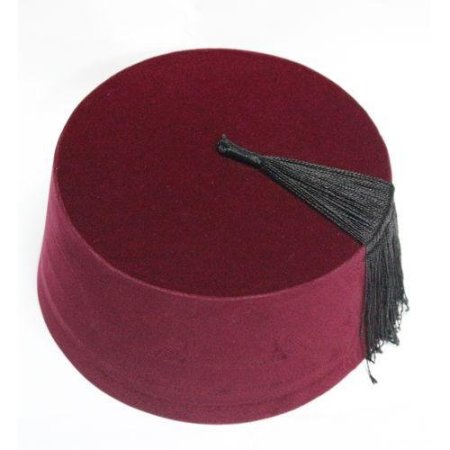 طربوش رجالي عنابي